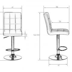 Стул барный DOBRIN KRUGER LM-5009 (белый) в Кудымкаре - kudymkar.mebel24.online | фото 2