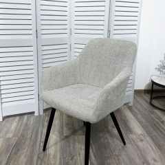 Стул BRANDY WZ2042-19 галечный серый фактурный велюр/ черный каркас М-City в Кудымкаре - kudymkar.mebel24.online | фото 5