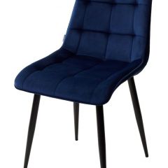 Стул CHIC BLUVEL-86 NAVY BLUE / черный каркас М-City в Кудымкаре - kudymkar.mebel24.online | фото 1