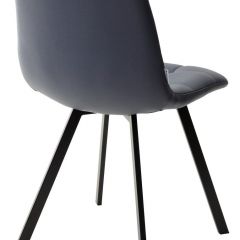 Стул CHILLI SQUARE HK017-09 серо-черничный, PU/ черный каркас М-City в Кудымкаре - kudymkar.mebel24.online | фото 3