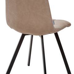 Стул CHILLI SQUARE RU-09 серо-бежевый винтаж, PU / черный каркас М-City в Кудымкаре - kudymkar.mebel24.online | фото 3