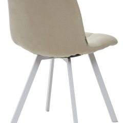 Стул CHILLI SQUARE UF860-01B бежевый, ткань/ белый каркас М-City в Кудымкаре - kudymkar.mebel24.online | фото 2