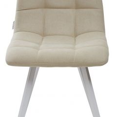 Стул CHILLI SQUARE UF860-01B бежевый, ткань/ белый каркас М-City в Кудымкаре - kudymkar.mebel24.online | фото 3