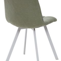 Стул CHILLI SQUARE UF860-11B мятный, ткань/ белый каркас М-City в Кудымкаре - kudymkar.mebel24.online | фото 2