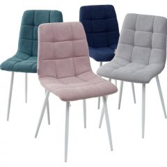 Стул CHILLI UF860-04B сиреневый, ткань/ белый каркас М-City в Кудымкаре - kudymkar.mebel24.online | фото 2
