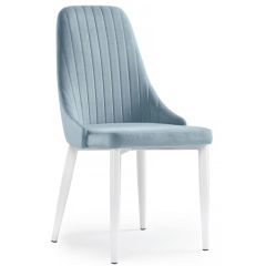 Стул на металлокаркасе Kora light blue / white в Кудымкаре - kudymkar.mebel24.online | фото 1