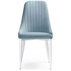 Стул на металлокаркасе Kora light blue / white в Кудымкаре - kudymkar.mebel24.online | фото 2