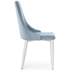 Стул на металлокаркасе Kora light blue / white в Кудымкаре - kudymkar.mebel24.online | фото 3