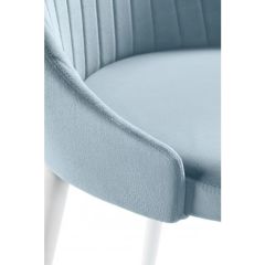 Стул на металлокаркасе Kora light blue / white в Кудымкаре - kudymkar.mebel24.online | фото 6