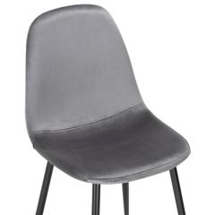 Стул на металлокаркасе Lilu dark grey / black в Кудымкаре - kudymkar.mebel24.online | фото 5