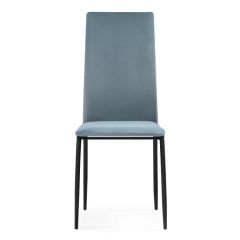 Стул на металлокаркасе Tod light blue / black в Кудымкаре - kudymkar.mebel24.online | фото