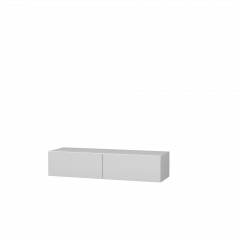 Тумба Подвесная 3 (белый/белый /белый лакобель) в Кудымкаре - kudymkar.mebel24.online | фото 2