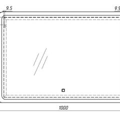 Зеркало Dream 100 alum с подсветкой Sansa (SD1024Z) в Кудымкаре - kudymkar.mebel24.online | фото 7