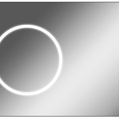 Зеркало Eclipse 100 black с подсветкой Sansa (SE1032Z) в Кудымкаре - kudymkar.mebel24.online | фото