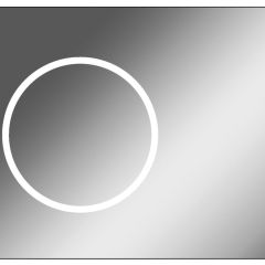 Зеркало Eclipse 90 black с подсветкой Sansa (SE1031Z) в Кудымкаре - kudymkar.mebel24.online | фото