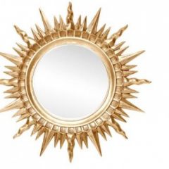 Зеркало круглое золото (1810(1) в Кудымкаре - kudymkar.mebel24.online | фото 1