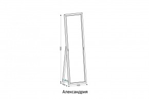 АЛЕКСАНДРИЯ-9.1 Зеркало напольное в Кудымкаре - kudymkar.mebel24.online | фото 2