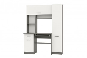 АЛЬФА Стол рабочий (графит/белый) в Кудымкаре - kudymkar.mebel24.online | фото 1