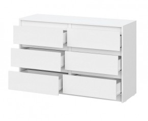 АЙДЕН КМ06-1200 Комод 6 ящиков (белый) в Кудымкаре - kudymkar.mebel24.online | фото 2