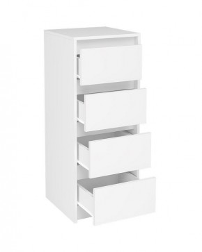 АЙДЕН КМ06-400 Комод 4 ящика (белый) в Кудымкаре - kudymkar.mebel24.online | фото 2