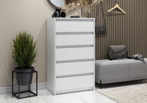 АЙДЕН КМ06-700 Комод 5 ящиков (белый) в Кудымкаре - kudymkar.mebel24.online | фото