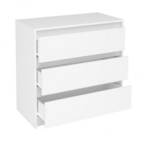 АЙДЕН КМ06-800 Комод 3 ящика (белый) в Кудымкаре - kudymkar.mebel24.online | фото 2