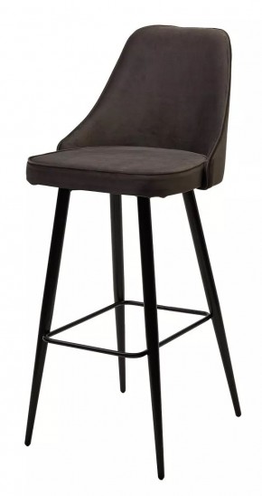 Барный стул NEPAL-BAR ГРАФИТ #14, велюр/ черный каркас (H=78cm) М-City в Кудымкаре - kudymkar.mebel24.online | фото 1