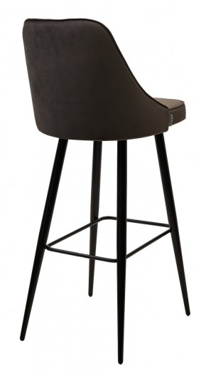 Барный стул NEPAL-BAR ГРАФИТ #14, велюр/ черный каркас (H=78cm) М-City в Кудымкаре - kudymkar.mebel24.online | фото 2