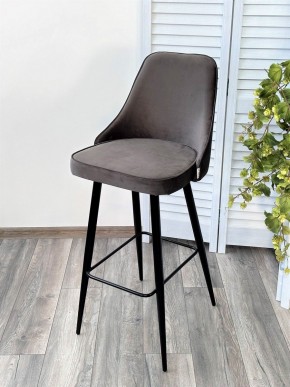 Барный стул NEPAL-BAR ГРАФИТ #14, велюр/ черный каркас (H=78cm) М-City в Кудымкаре - kudymkar.mebel24.online | фото 5