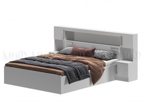 БАСЯ Кровать 1600 с надстройкой и с тумбами (белый) в Кудымкаре - kudymkar.mebel24.online | фото