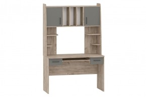 БЕТА Стол рабочий (дуб крафт серый/графит) в Кудымкаре - kudymkar.mebel24.online | фото 1
