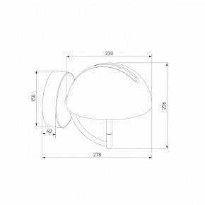 Бра Eurosvet Emisfero 50083/1 LED золото в Кудымкаре - kudymkar.mebel24.online | фото 3