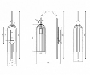 Бра Maytoni Antic MOD302WL-01GR в Кудымкаре - kudymkar.mebel24.online | фото 3