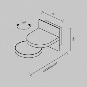 Бра Maytoni Flap MOD354WL-L12B3K в Кудымкаре - kudymkar.mebel24.online | фото 5
