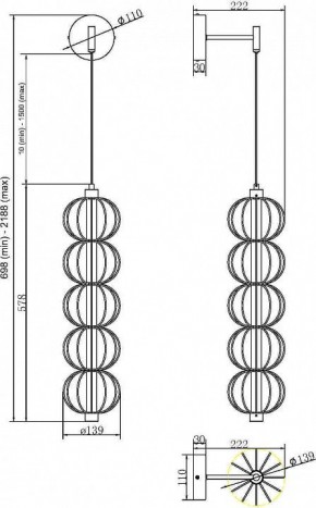 Бра Maytoni Golden Cage MOD216WL-L10G3K в Кудымкаре - kudymkar.mebel24.online | фото 2