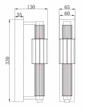 Бра Maytoni Verticale MOD308WL-L9CG3K в Кудымкаре - kudymkar.mebel24.online | фото 3