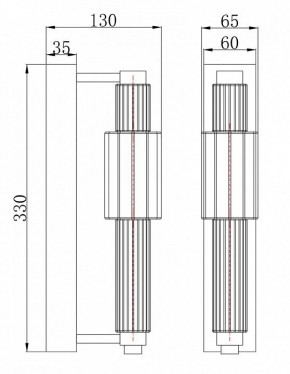 Бра Maytoni Verticale MOD308WL-L9CH3K в Кудымкаре - kudymkar.mebel24.online | фото 3