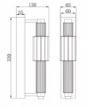 Бра Maytoni Verticale MOD308WL-L9GR3K в Кудымкаре - kudymkar.mebel24.online | фото 3