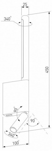Бра с подсветкой Elektrostandard Sarca a066401 в Кудымкаре - kudymkar.mebel24.online | фото 5
