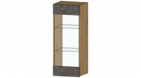 ДАЛЛАС Шкаф со стеклом (цемент темный) в Кудымкаре - kudymkar.mebel24.online | фото
