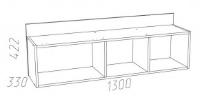 Детская Оливия Полка НМ 011.38-01 Х в Кудымкаре - kudymkar.mebel24.online | фото 3