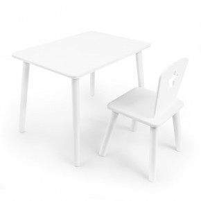 Детский комплект стол и стул «Звезда» Rolti Baby (белый/белый, массив березы/мдф) в Кудымкаре - kudymkar.mebel24.online | фото