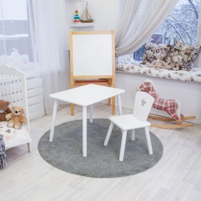 Детский комплект стол и стул «Звезда» Rolti Baby (белый/белый, массив березы/мдф) в Кудымкаре - kudymkar.mebel24.online | фото 2