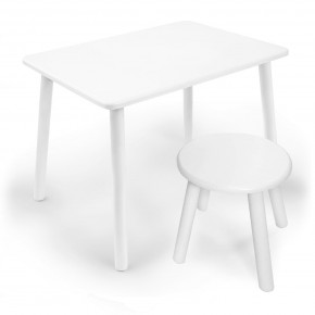 Детский комплект стол и табурет круглый Rolti Baby с накладкой Алфавит (белая столешница/белое сиденье/белые ножки) в Кудымкаре - kudymkar.mebel24.online | фото 3