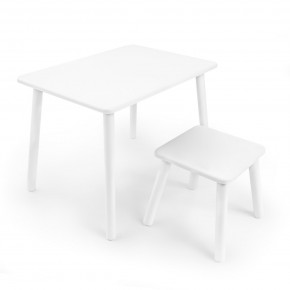 Детский комплект стол и табурет Rolti Baby (белая столешница/белое сиденье/белые ножки) в Кудымкаре - kudymkar.mebel24.online | фото 1