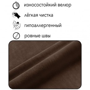 Диван Горизонт Д2-ВК (велюр коричневый) 1200 в Кудымкаре - kudymkar.mebel24.online | фото 4