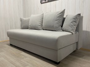 Диван Комфорт-1 (НПБ) велюр Luma 13 св.серый в Кудымкаре - kudymkar.mebel24.online | фото 2