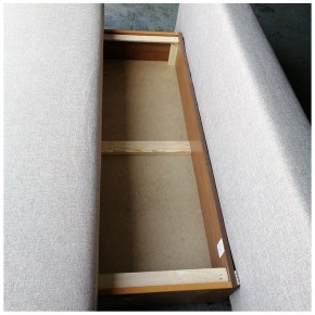 Диван-кровать Комфорт без подлокотников (4 подушки) DENIM в Кудымкаре - kudymkar.mebel24.online | фото 3