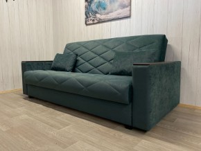 Диван Престиж-15 (НПБ+МДФ) велюр Sensey bottle green в Кудымкаре - kudymkar.mebel24.online | фото