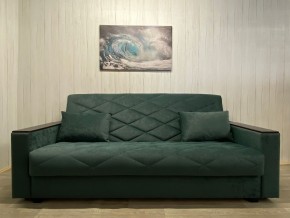 Диван Престиж-15 (НПБ+МДФ) велюр Sensey bottle green в Кудымкаре - kudymkar.mebel24.online | фото 2